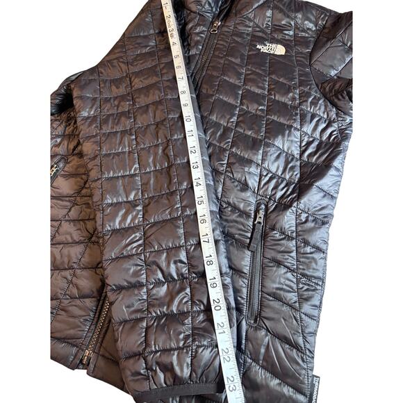 Youth Junior North Face Puffer Jacket Large 14/16 Black Thermoball - Picture 9 of 13